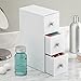 iDesign Cosmetic Organizer for Vanity Cabinet to Hold Makeup, Beauty Products Eyeglasses - 3 Drawers, White