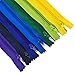 Mandala Crafts 100 PCs Nylon Zippers for Sewing Assorted 7 Inch - Colorful Zippers Replacement Sewing Supplies in Bulk for Tailor, Clothing Repair, and DIY Projects