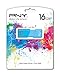 PNY Attache USB 2.0 Flash Drive, 16GB/BLUE (P-FD16GATT3B-GE)