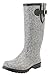 Nomad Footwear Women's Puddles Rain Boot, Grey/White Herringbone, 8 M US