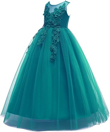 teal flower girl dresses uk