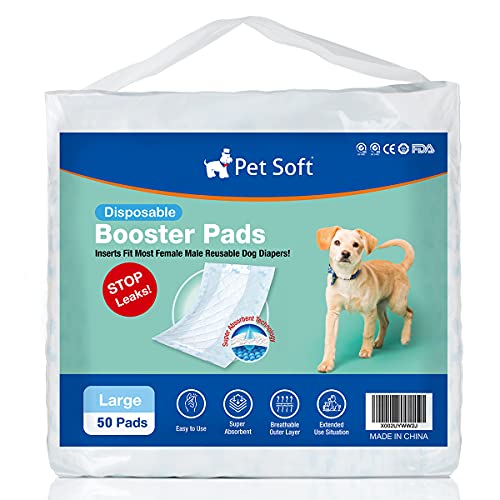 Pet Soft Dog Diaper Liners Disposable Dog Diaper Booster Pads for