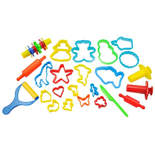 5 KIDDY+DOUGH+24+Piece+Animal+Shapes