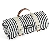Good Gain Waterproof Picnic Blanket Portable with Carry Strap for Beach Mat or Family Outdoor Camping Party, Extra Large Foldable Sand Proof for Wet Grass Hiking or Kids Playground