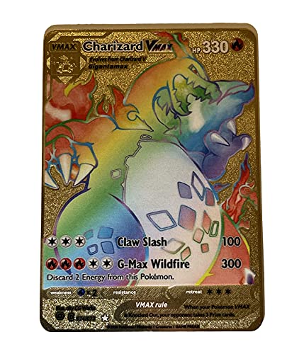 gold metal pokemon card charizard vmax Gold Charizard Vmax : r/PokemonTCG