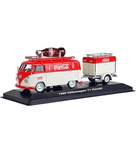 Miniature Volkswagen VAN T1 MotorMax - Noir Toit Blanc Flammes - Échelle 1/24 - 79566
