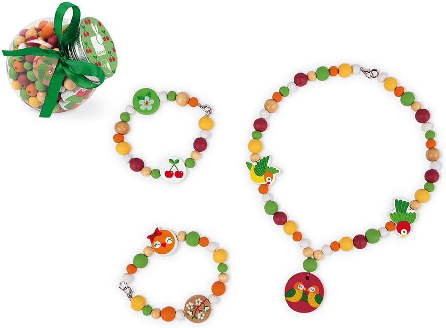 Janod 220 Birdy Lovebird Beads, Multicolor, Small - Image 4