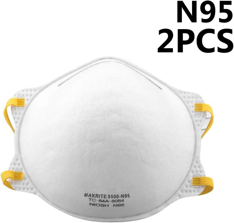 Nordira 2Pcs N95 Anti Haze Pollution Droplet Dustproof Face Cover White