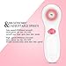 Rechargeable Facial Cleansing Spin Brush Set with 7 Exfoliating Brush Heads - Waterproof Face Spa System by CLSEVXY - Advanced Microdermabrasion for Gentle Exfoliation and Deep Scrubbing(Cute Pink)