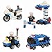Educational Building Blocks,Newisland 358 Pieces City Police Building Set with 8 Mini Unit Police Bricks Toy Set