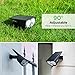 LITOM Solar Lights Outdoor IP67 Waterproof 3 Optional Modes Solar Motion Sensor Lights with Wide Angle -2 Pack
