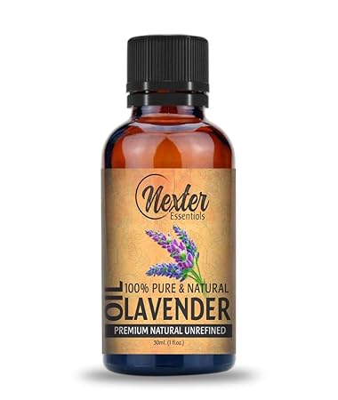 Nexter Essentials Pure and Organic Therapeutic Grade Undiluted Lavender Essential Oil for Skin, Hair (30 ml)