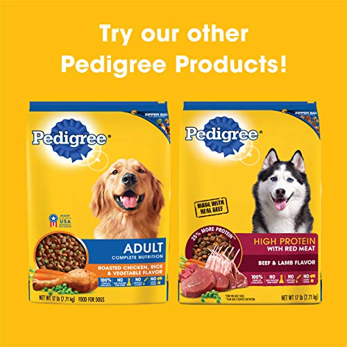 PEDIGREE High Protein Adult Dry Dog Food Chicken and Turkey Flavor Dog Kibble, 20.4 lb. Bag