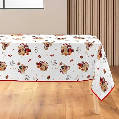 Oursons Tovaglia Rettangolare, 150 x 300 cm, Poliestere Stampato