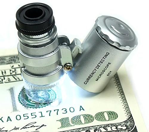 60X Mini Loupe Currency Detection Magnifier