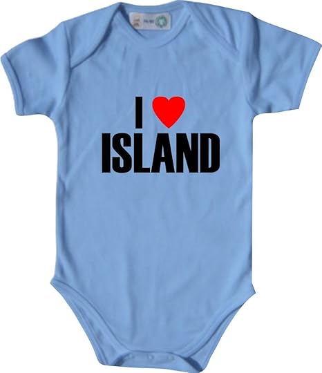 Cooler WM Länder Baby Body/I LOVE ISLAND/Viele Farben/Größen von 50 bis 92