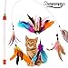 Cat Feather Teaser Toys, MOMODA Surprise 8 Pack Feather Cat Refills, Perfect Interactive Cat Wand Toys for Cat and Kitten Exercise