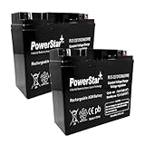 PowerStar-22AH High Rate SLA Battery Replaces 51814 6fm17 6-dzm-20 6-fm-18 lcx1220p - 2PK