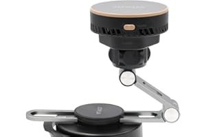 Jowua Active Cooling 6D Tesla Compatible Invisible Foldaway Car Mount Qi2 Wireless Charger for Tesla S/3/X/Y/Cybertruck (Magn