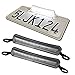 iJDMTOY LED License Plate Lights Universal Fit Bolt-On Xenon White 12-SMD-5730 Compatible With Car SUV Truck RV