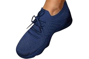 hlysgo Mesh Woven Sneakers for Women Breathable Lightweight Slip-on Women's Fashion Sneakers Outdoor Sports Running Shoes