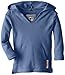 L'ovedbaby Unisex-Baby Newborn Organic Hoodie, Slate, 6-9 Months