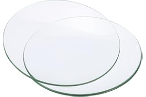 PATIKIL 150mm Diameter Watch Glass, 2 Pack Beaker Cover Smooth Edges Chamfered Arc for Laboratory, Transparent