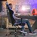 Executive, Swivel, Leather Racing Style, High-Back Gaming Office Chair with Lumbar Support and Headrest.