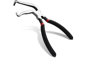 Yunziling Electrical Disconnect Pliers, 60° Angle Electrical Connector Pliers in Black and Red Colors, Fit Push-Piece Plug Disconnect, Fuel Line Gasoline Clamping Plier for Automotive Repair