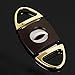 NEW COHIBA Gold Handle Stainless Steel Dual Saw Blades Cigar Cutter Gift Box