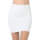 Sweet Hearts Mini Pencil Skirt for Women- Above Knee Basic Basic Bodycon Skirt Made in USA