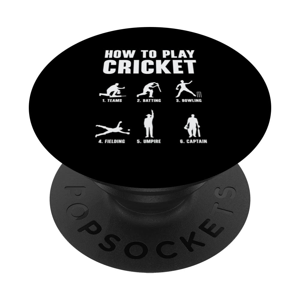 How To Play Cricket Game Cricket Player PopSockets Swappable PopGrip