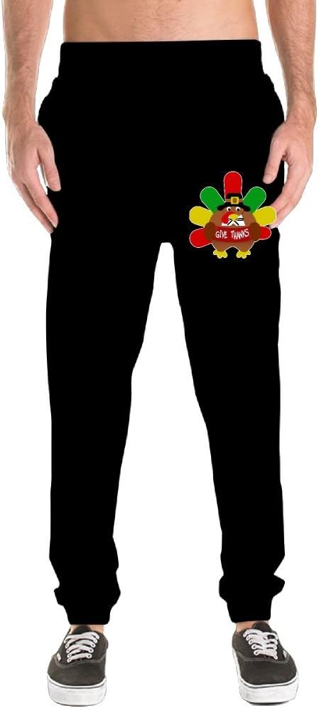 DONGFANGZHAN Thanksgiving Turkey Men's Fashion Jogger Pants Casual Sweatpants The Choice Of Sports Fans