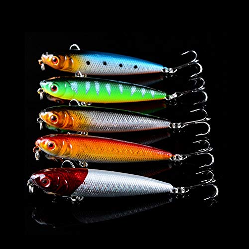 L-MEIQUN, 67pcs Angelköder Set Mixed 10 Varisized Modelle Fischköder Artificial Qualität Poressional Bass Wobbler… – Bild 5