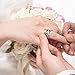CIUNOFOR 13.7MM Cross Ring Enhancers for Women Statement Engagement Ring Silver Gold Rose Gold Plated Ring Engraving Customized Personalized (Original Color, 7)