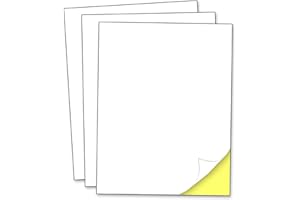 TOWNSTIX 40 Sheets - Sticker Paper for Printer, Printable White Labels for Inkjet and Laser Printing - 8.5" x 11"