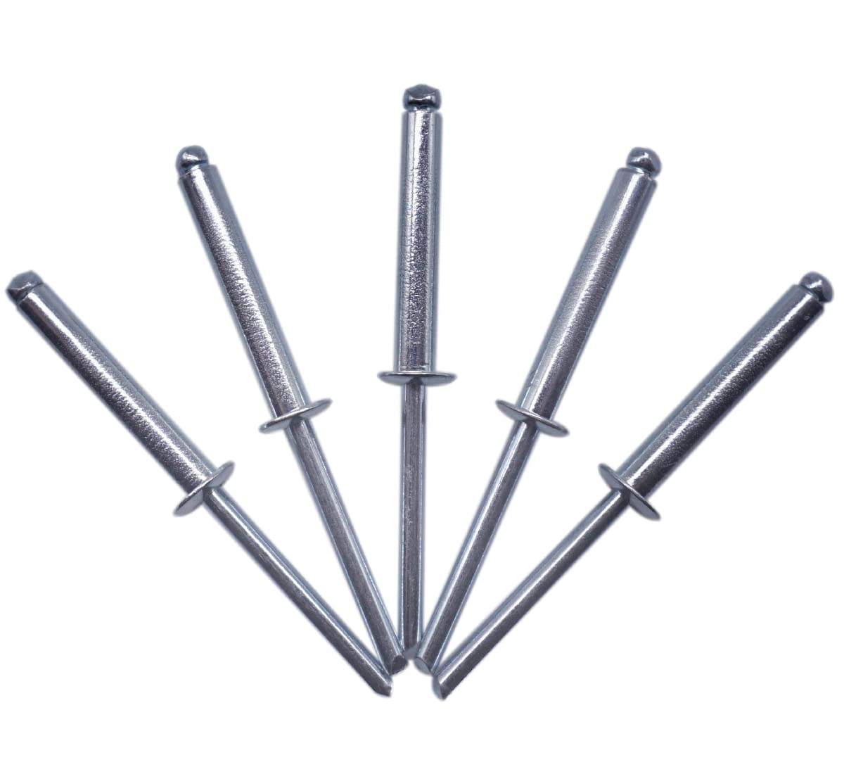 (Pack of 50 pcs) Blind Rivets 5.0 x 30 mm, Open Dome Head, Pop Rivets, DIN 7337, Steel Rivet and Steel Mandrel (50, 5.0 x 30 mm)