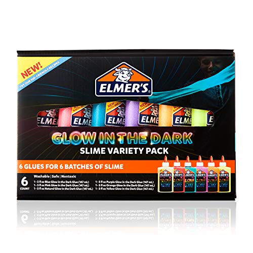 Elmer’s Glue Glow in the Dark Slime Kit, Includes Glow in the Dark Glue