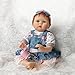 SanyDoll Reborn Baby Doll Soft Silicone Vinyl 22inch 55cm Lovely Lifelike Cute Baby Boy Girl Toy Cowboy Dress Doll