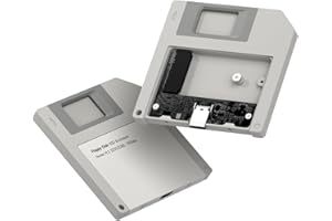 Hagibis SSD Enclosure, Floppy Disk Style USB 3.2 Gen2 10Gbps to NVMe PCI-E M.2 2230/2242 SSD Case, M.2 External Hard Drive En