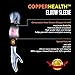 CopperHealth - Compression Elbow Sleeve, Guaranteed Highest Copper Content. Best Copper Infused Elbow Support For Workouts, Golfers And Tennis Elbow Brace. Copper Elbow Sleeve for Men and Women-single