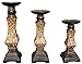 TIAAN Set of 3 Resin Pillar Candle Holders - 14