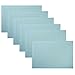 PIGCHCY Placemats,Heat Insulation Non Slip Plastic Placemats,Washable Easy to Clean Woven Vinyl Kitchen Stain Resistant Placemats for Dining Table Set of 4(Sky Blue)