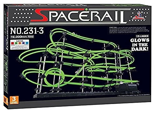 Little Treasures Space-Rail Level-3 Marble Roller Coaster Glow in The Dark
