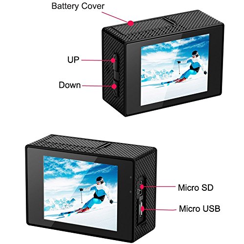 TUPIPA-1080P-Action-Camera-14MP-WiFi-Waterproof-Sports-Camera-140-Degree-Wide-Angle-Lens-30m-Underwater-DV-Camcorder-Black
