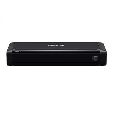 Epson WorkForce ES-200 Color Portable Document Scanner with ADF for PC and Mac Sheet-fed, Duplex Scanning,Black