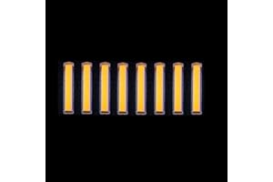 ASRMOLLY 8pcs Glass Luminous Tube, 1.5 * 6mm Luminous Vial Glow rods Made of Rare Earth Materials, EDC Players, for DIY Various EDC Accessories and Decoration.