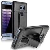 Samsung Galaxy Note 7 / N930 Case, INNOVAA Elastic Armor Card with Kickstand Case W/ Free Screen Protector & Touch Screen Stylus Pen - Black