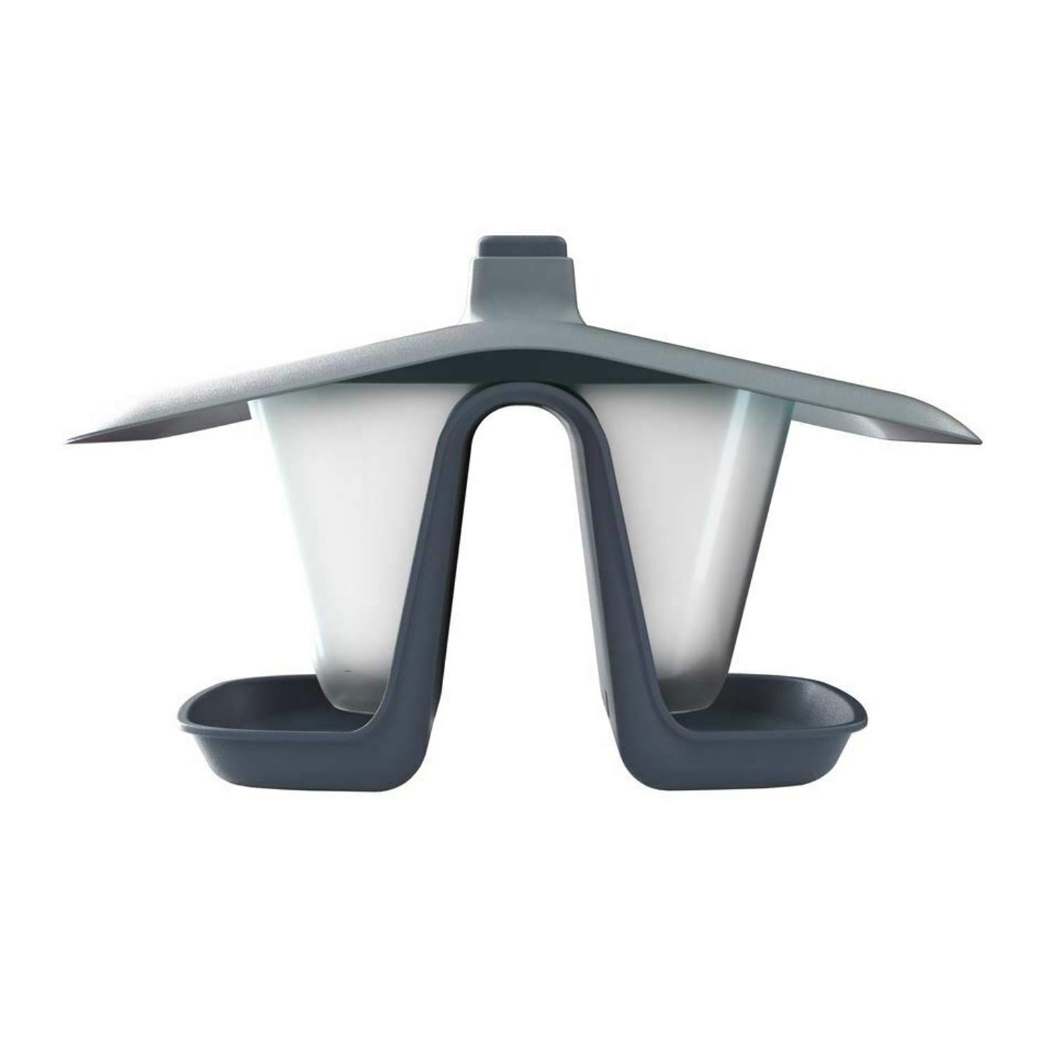 Bird Table/Feeding Tray Birdyfeed Double - for Hanging on a line or Branch - Anthracite-Grey