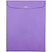 JAM PAPER 10 x 13 Open End Catalog Colored Envelopes with Clasp Closure - Violet Purple Recycled - 10/Pack